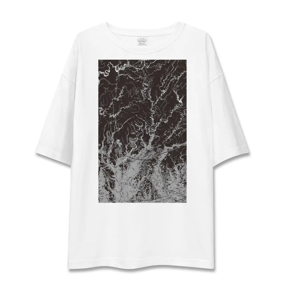 【森(静岡県)】地図柄ビッグシルエットTシャツ