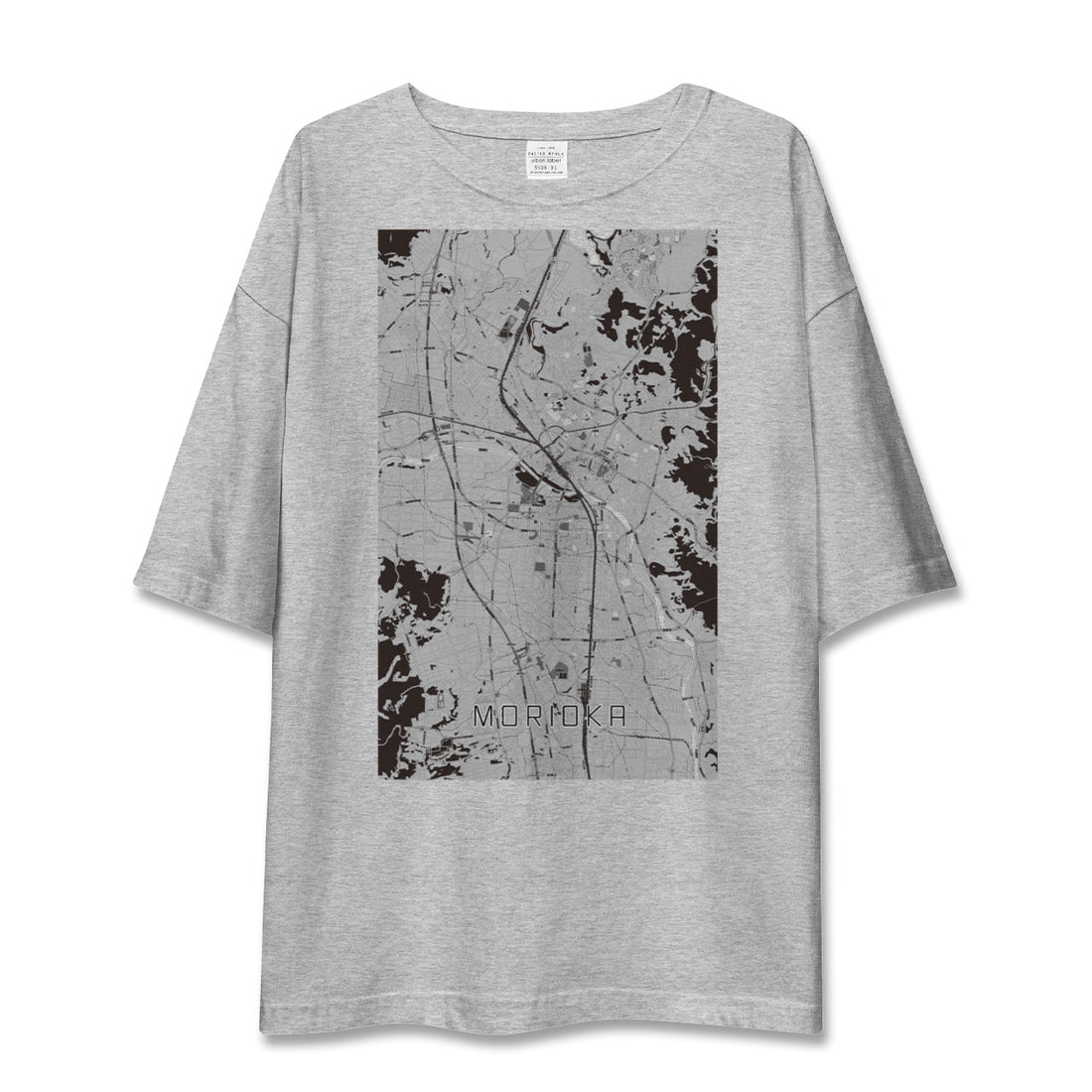 【盛岡（岩手県）】地図柄ビッグシルエットTシャツ