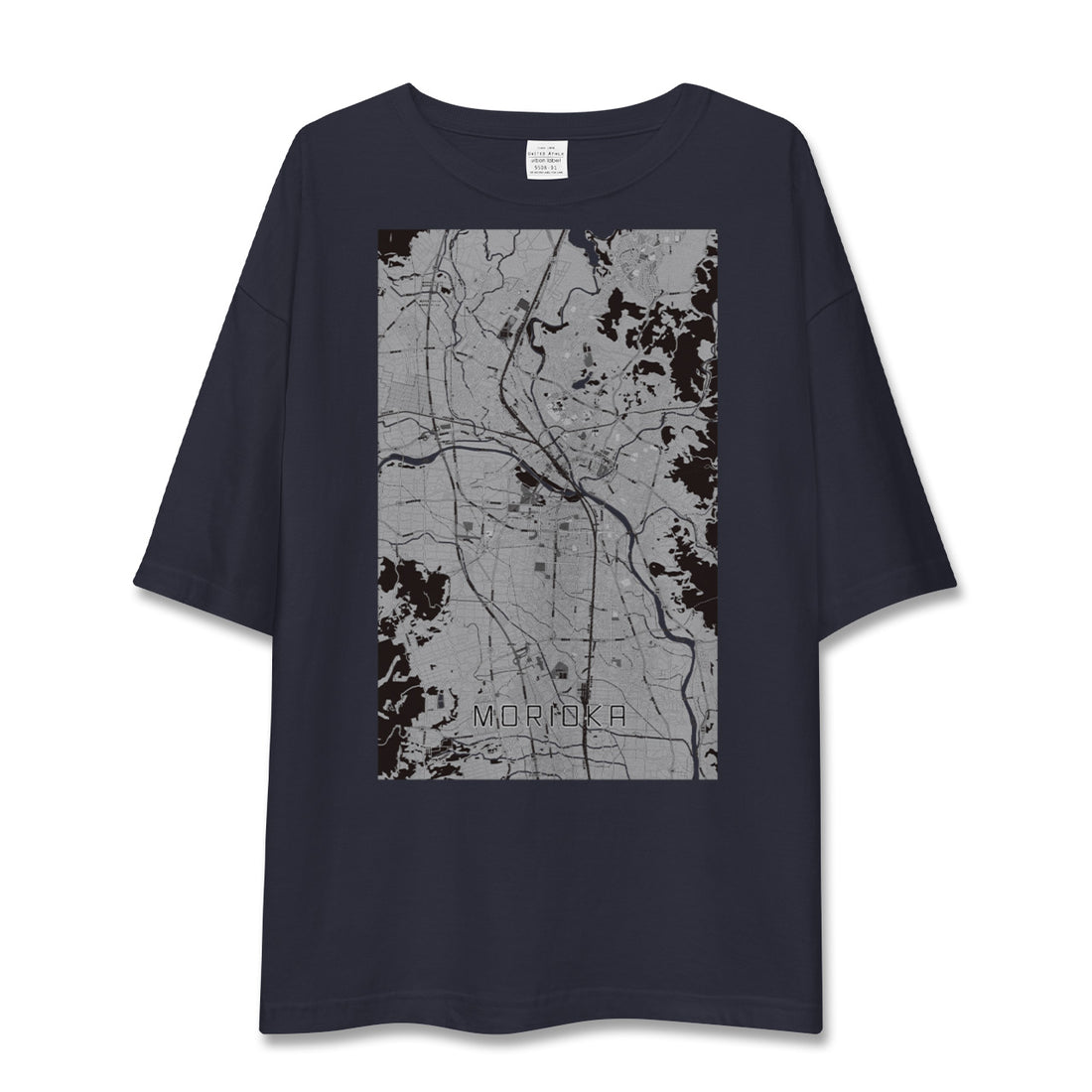 【盛岡（岩手県）】地図柄ビッグシルエットTシャツ