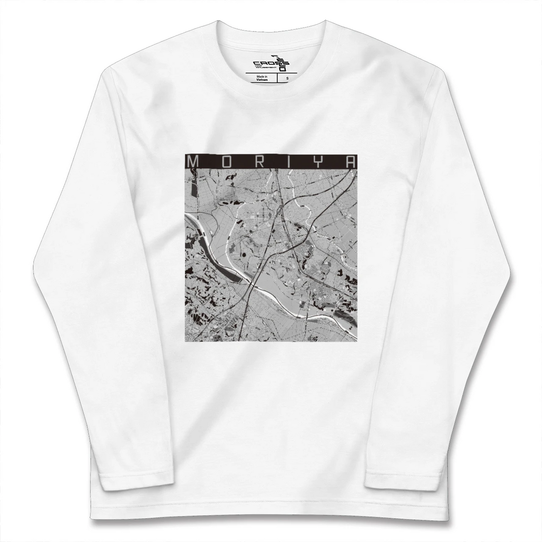 【守谷(茨城県)】地図柄ロングスリーブTシャツ