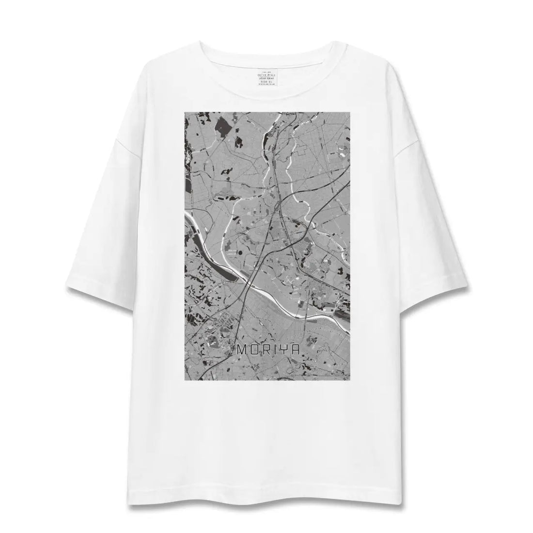 【守谷(茨城県)】地図柄ビッグシルエットTシャツ