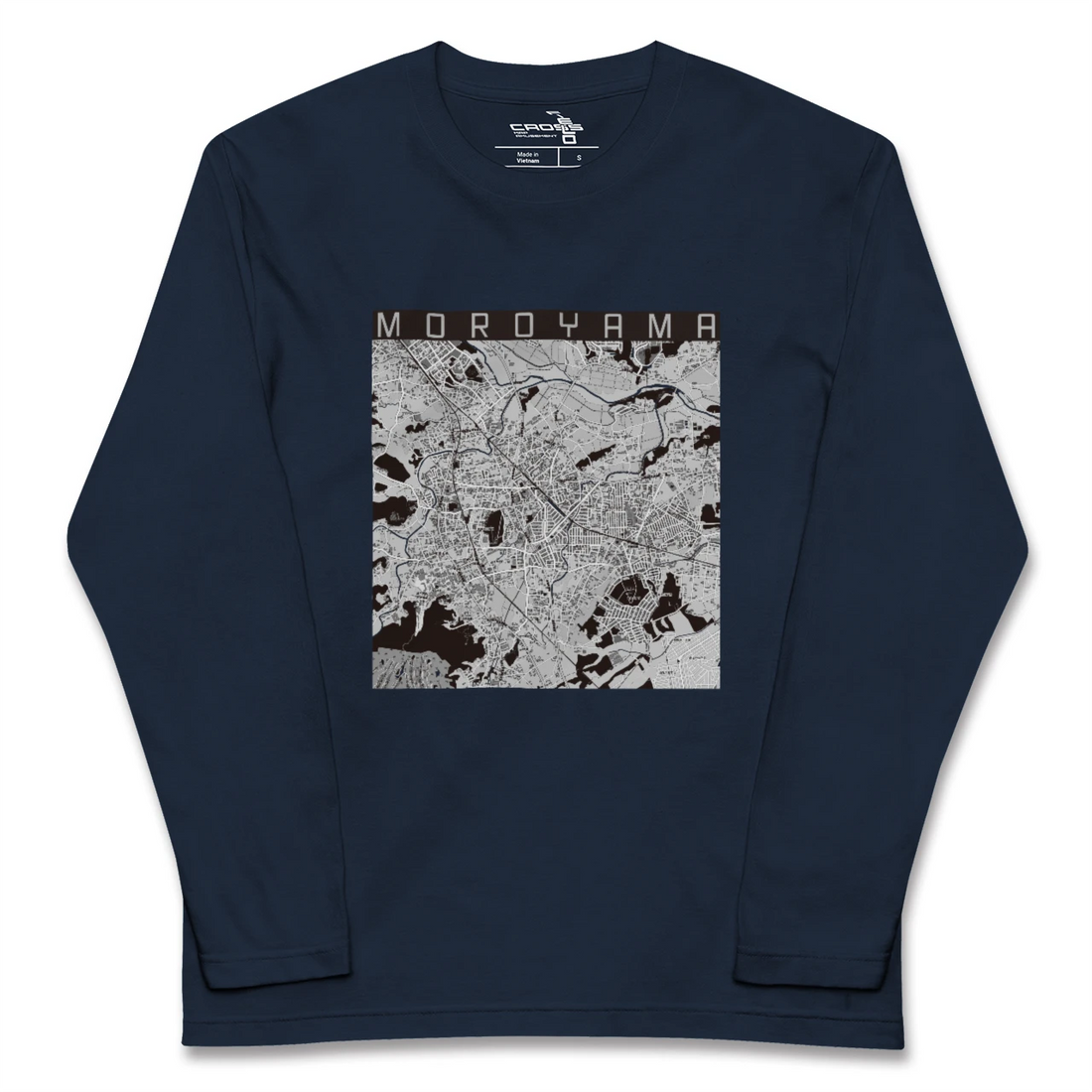 【毛呂山(埼玉県)】地図柄ロングスリーブTシャツ