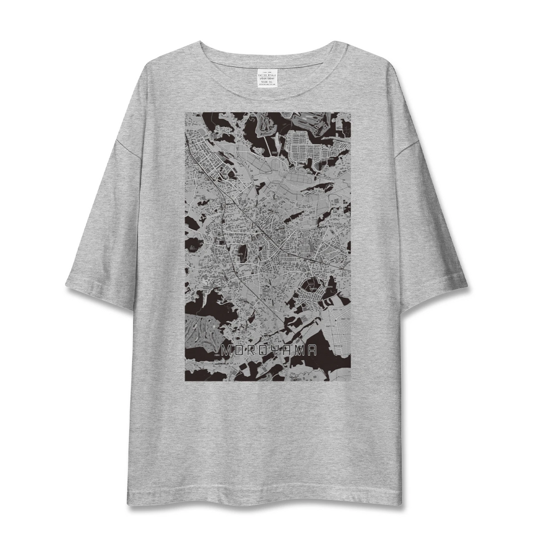 【毛呂山（埼玉県）】地図柄ビッグシルエットTシャツ