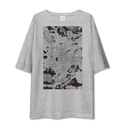 【毛呂山（埼玉県）】地図柄ビッグシルエットTシャツ