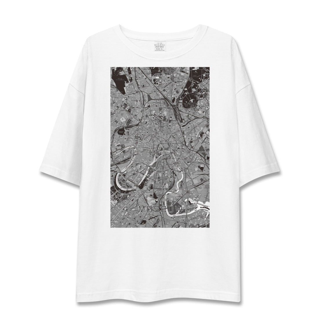 【モスクワ(ロシア)】地図柄ビッグシルエットTシャツ
