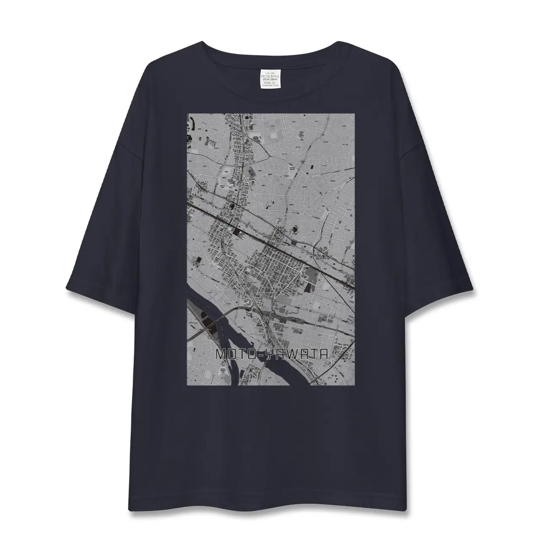 【本八幡（千葉県）】地図柄ビッグシルエットTシャツ