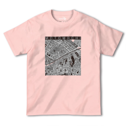 【元町（神奈川県）（神奈川県）】地図柄ヘビーウェイトTシャツ