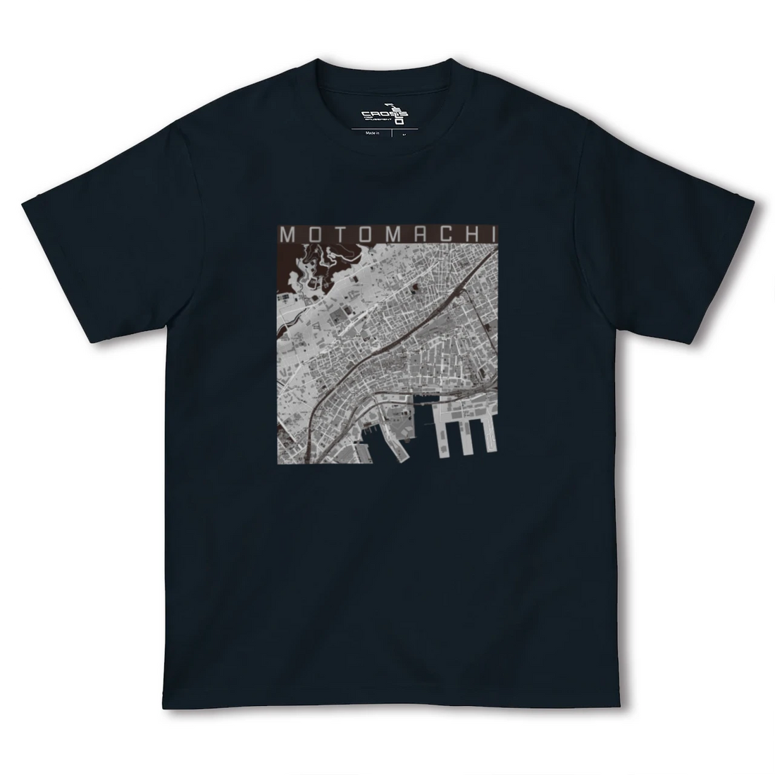 【元町(兵庫県)】地図柄ヘビーウェイトTシャツ