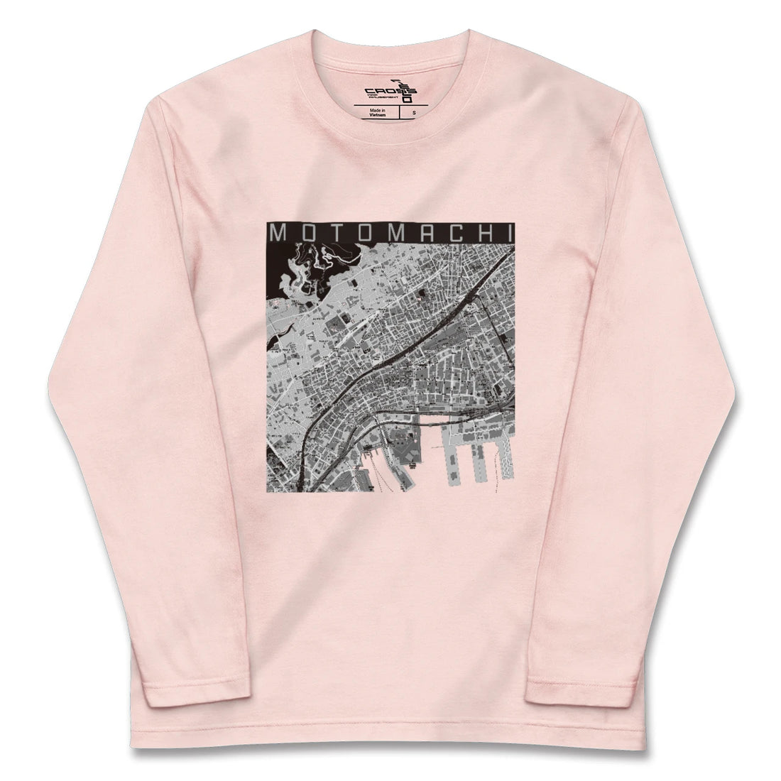 【元町(兵庫県)】地図柄ロングスリーブTシャツ