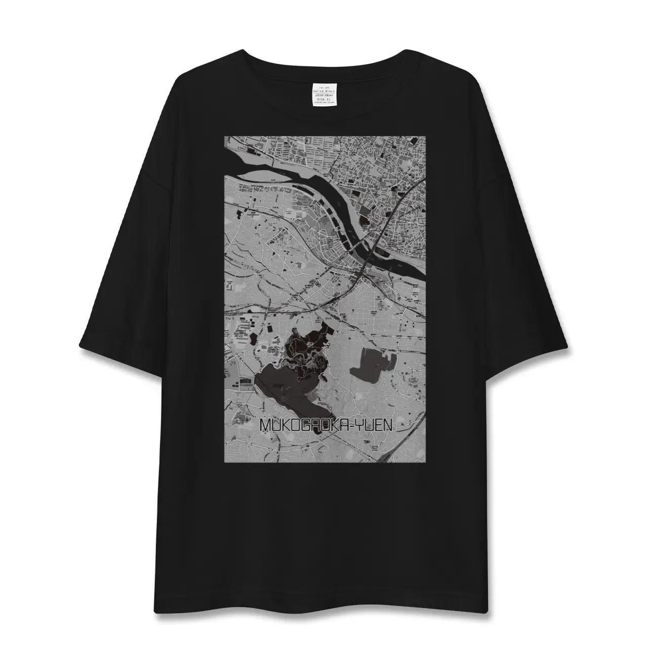 【向ヶ丘遊園（神奈川県）】地図柄ビッグシルエットTシャツ