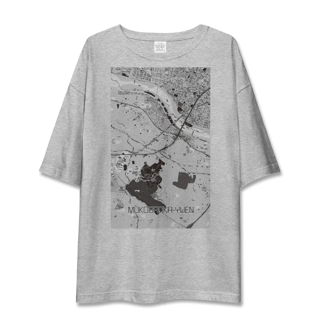 【向ヶ丘遊園（神奈川県）】地図柄ビッグシルエットTシャツ