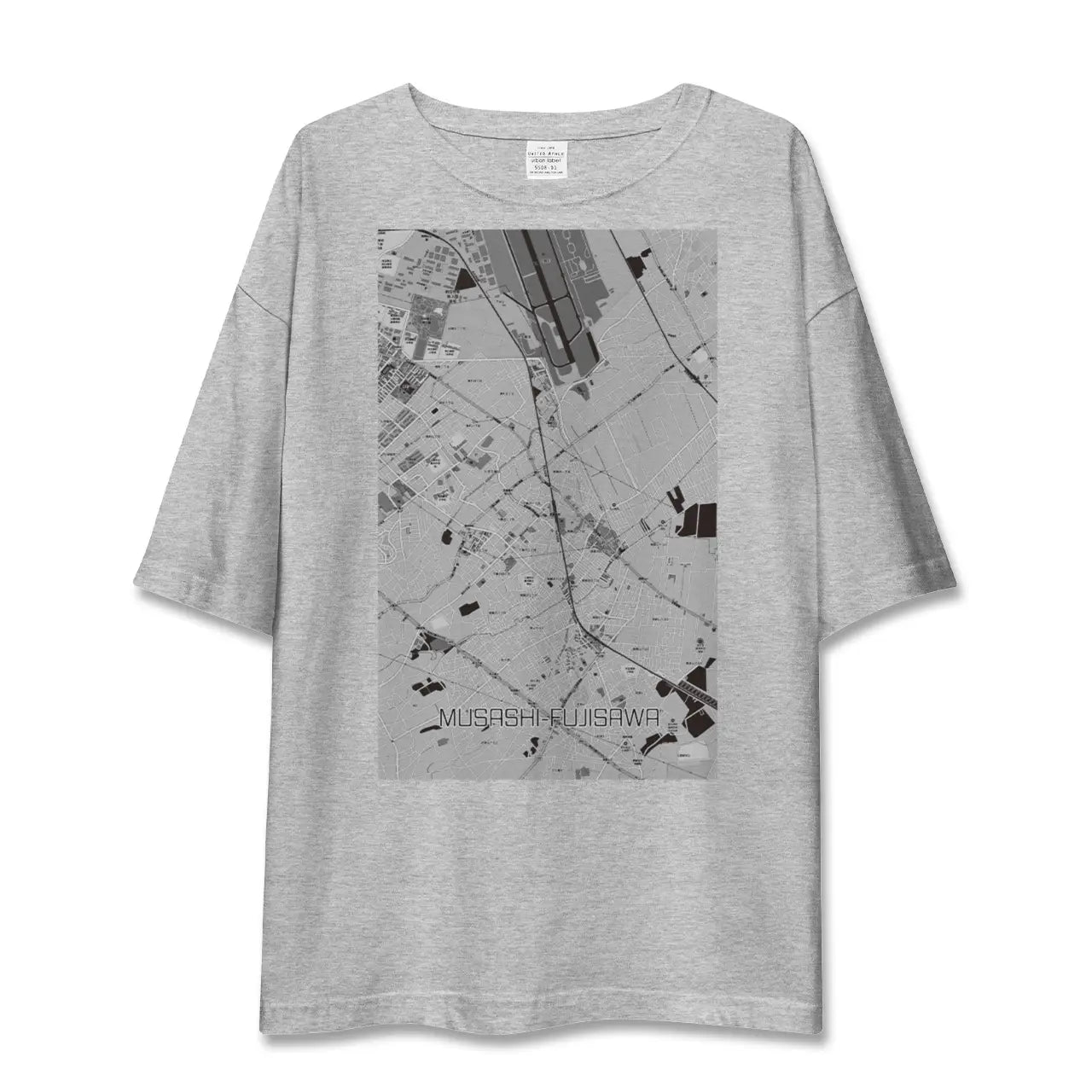 【武蔵藤沢（埼玉県）】地図柄ビッグシルエットTシャツ