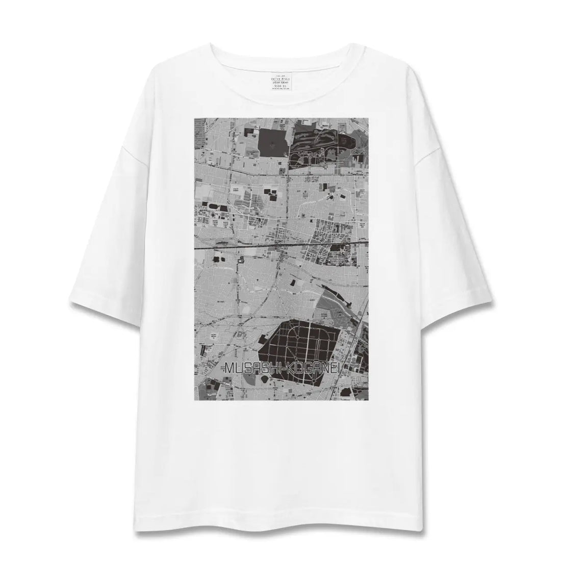 【武蔵小金井(東京都)】地図柄ビッグシルエットTシャツ