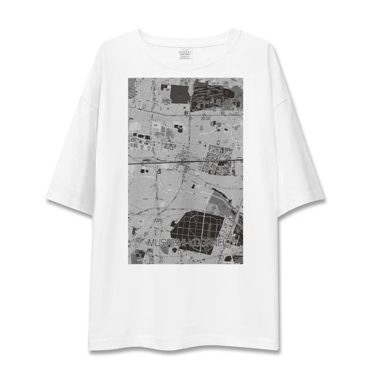 【武蔵小金井（東京都）】地図柄ビッグシルエットTシャツ