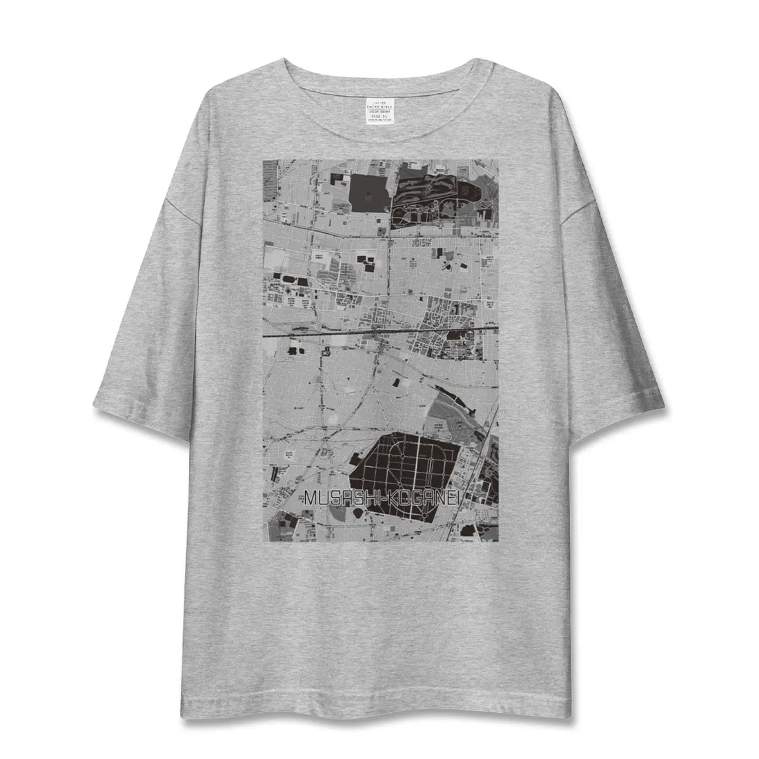 【武蔵小金井（東京都）】地図柄ビッグシルエットTシャツ
