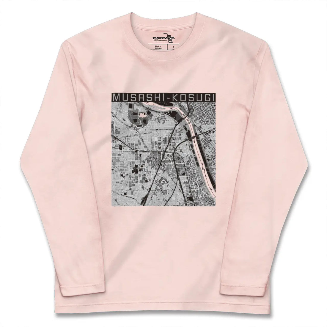 【武蔵小杉(神奈川県)】地図柄ロングスリーブTシャツ