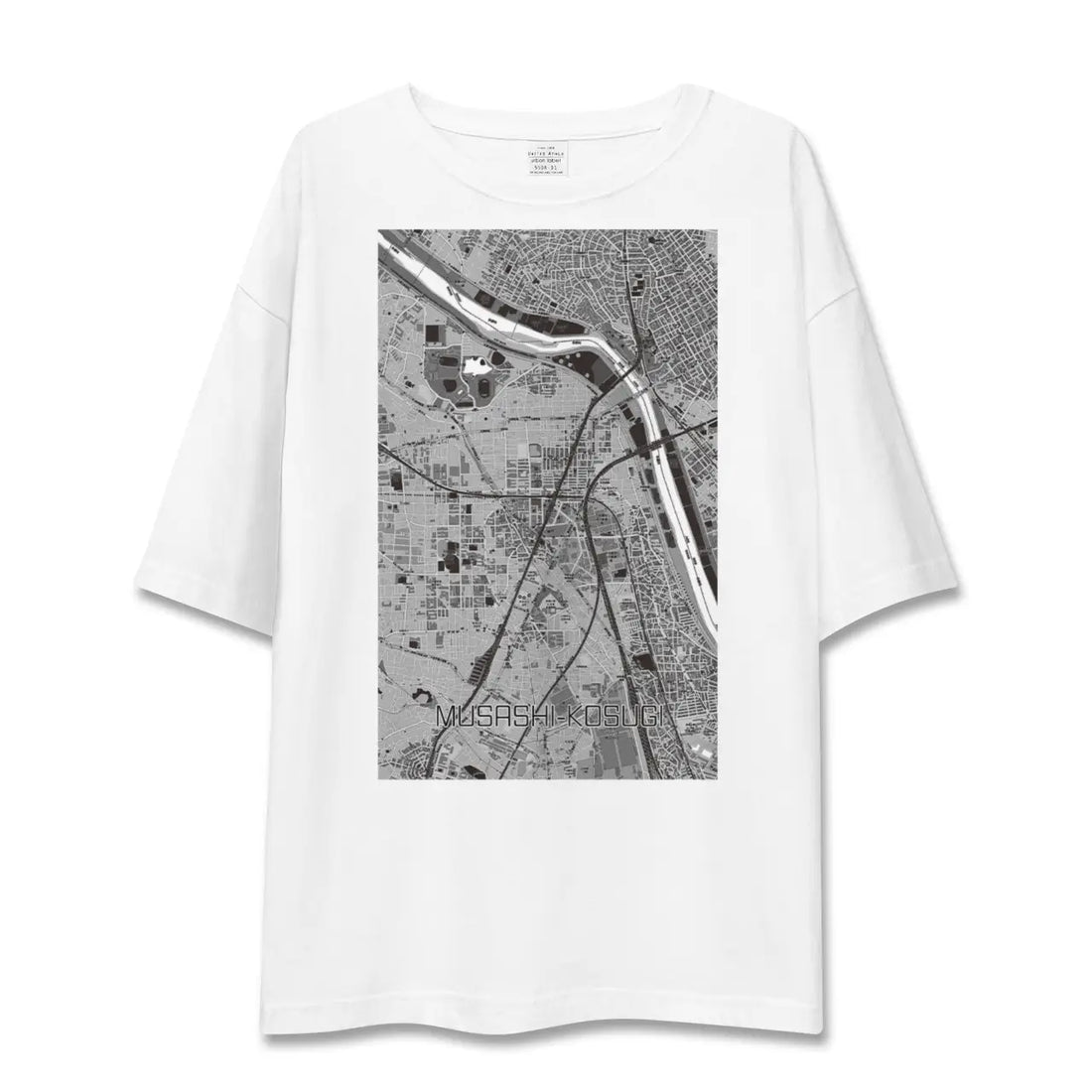 【武蔵小杉(神奈川県)】地図柄ビッグシルエットTシャツ