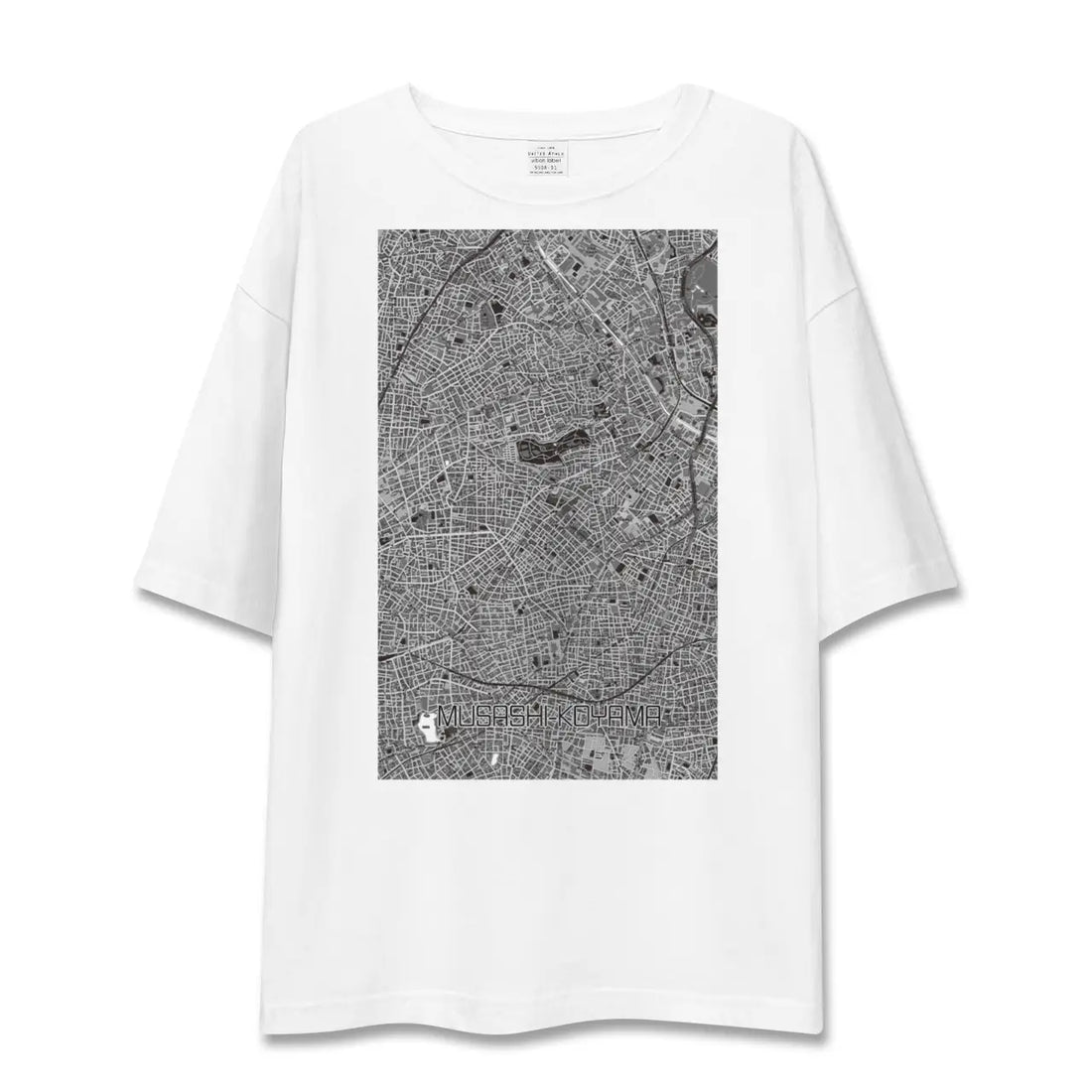 【武蔵小山（東京都）】地図柄ビッグシルエットTシャツ