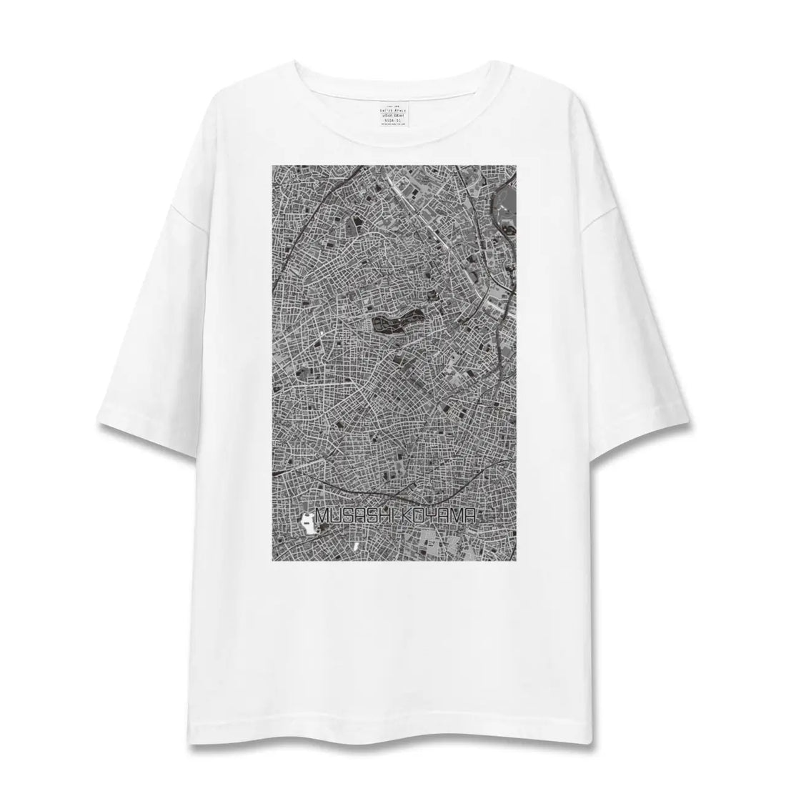 【武蔵小山(東京都)】地図柄ビッグシルエットTシャツ