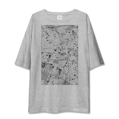 【武蔵関（東京都）】地図柄ビッグシルエットTシャツ