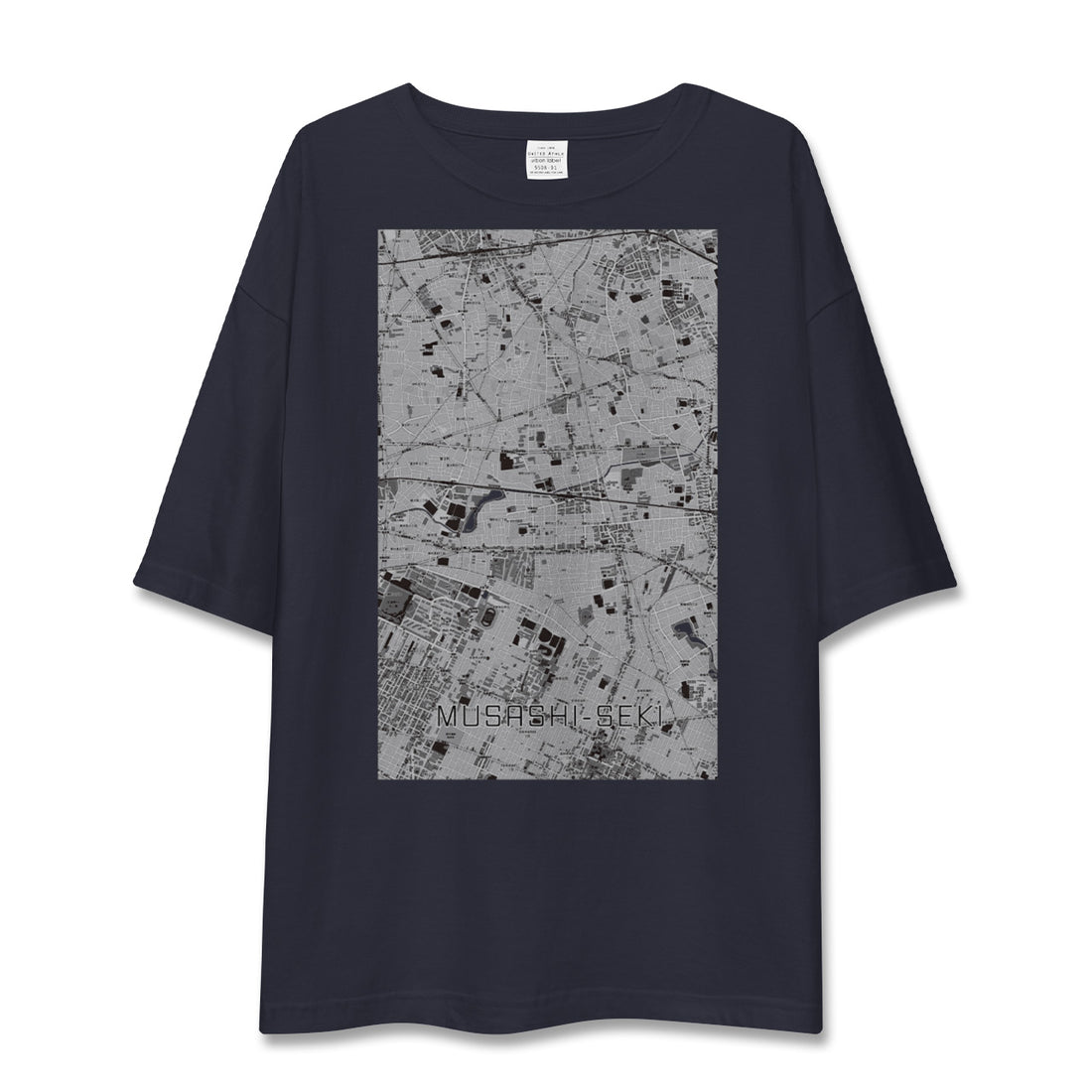 【武蔵関（東京都）】地図柄ビッグシルエットTシャツ