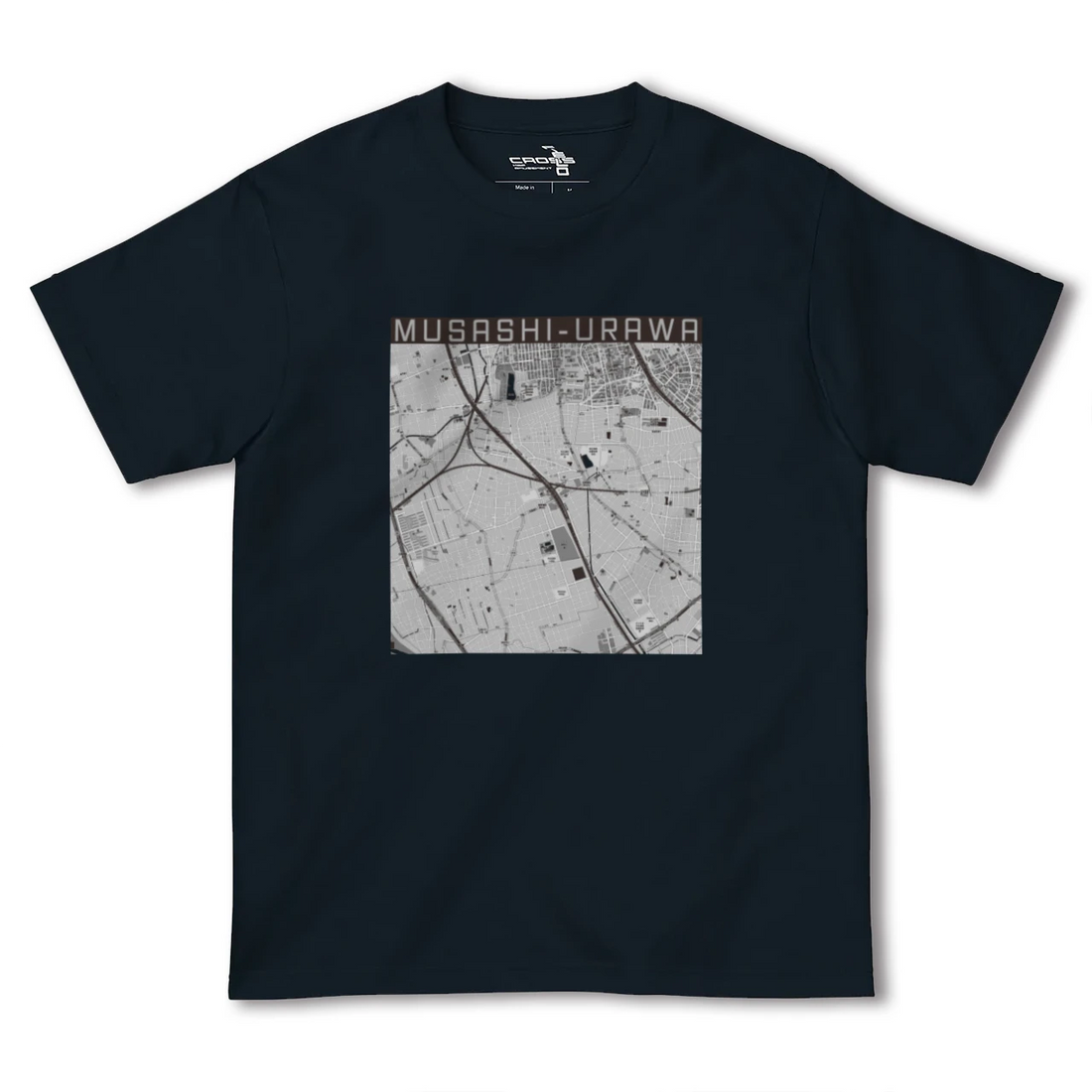 【武蔵浦和(埼玉県)】地図柄ヘビーウェイトTシャツ