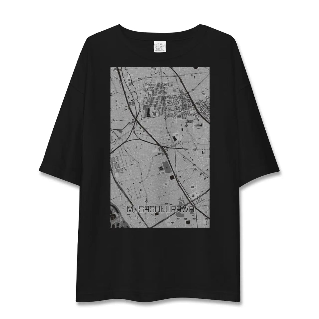 【武蔵浦和（埼玉県）】地図柄ビッグシルエットTシャツ