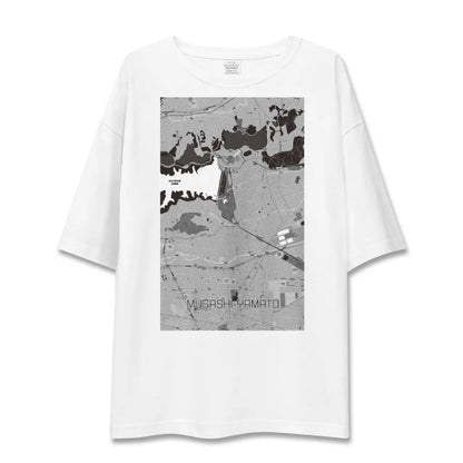 【武蔵大和（東京都）】地図柄ビッグシルエットTシャツ
