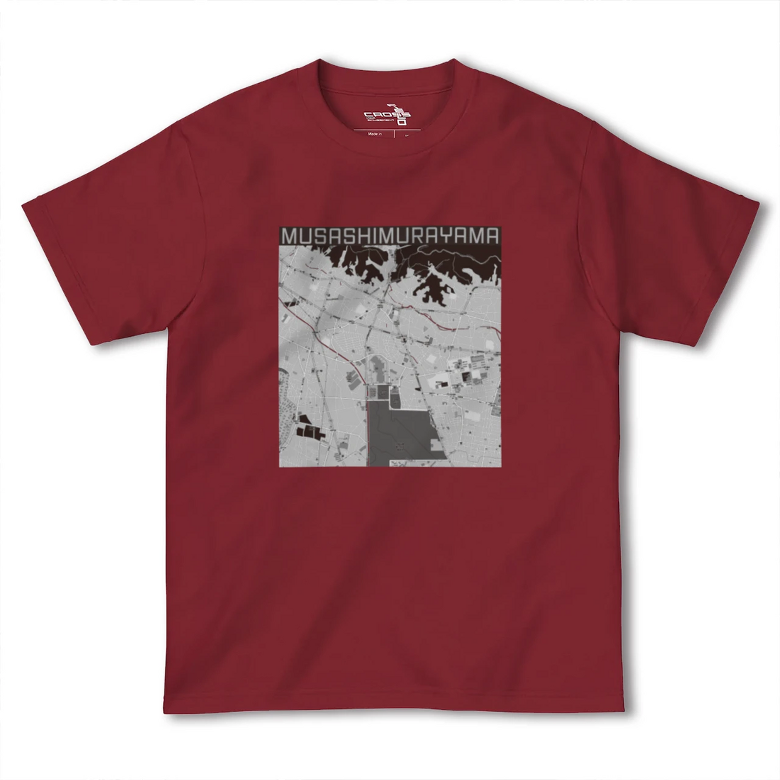 【武蔵村山(東京都)】地図柄ヘビーウェイトTシャツ