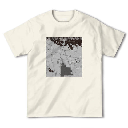 【武蔵村山（東京都）】地図柄ヘビーウェイトTシャツ