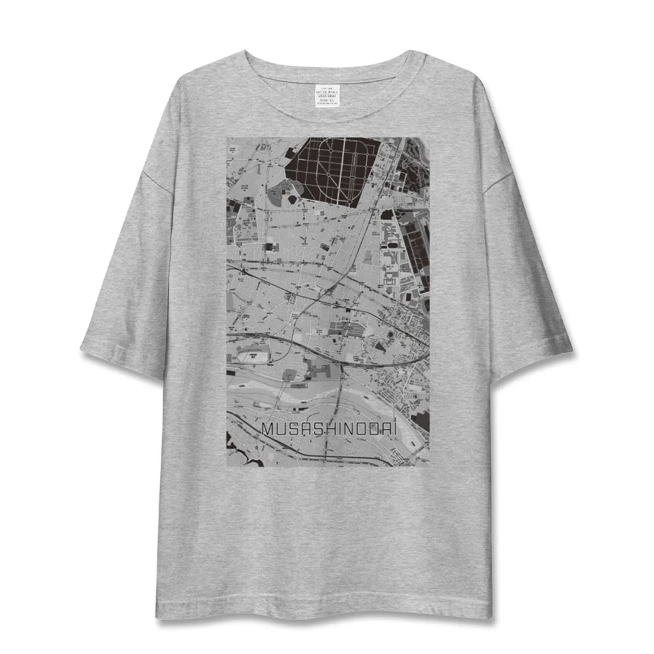 【武蔵野台（東京都）】地図柄ビッグシルエットTシャツ