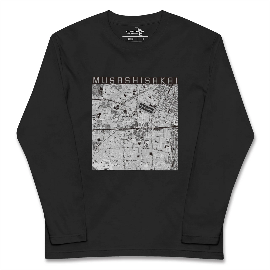 【武蔵境2(東京都)】地図柄ロングスリーブTシャツ