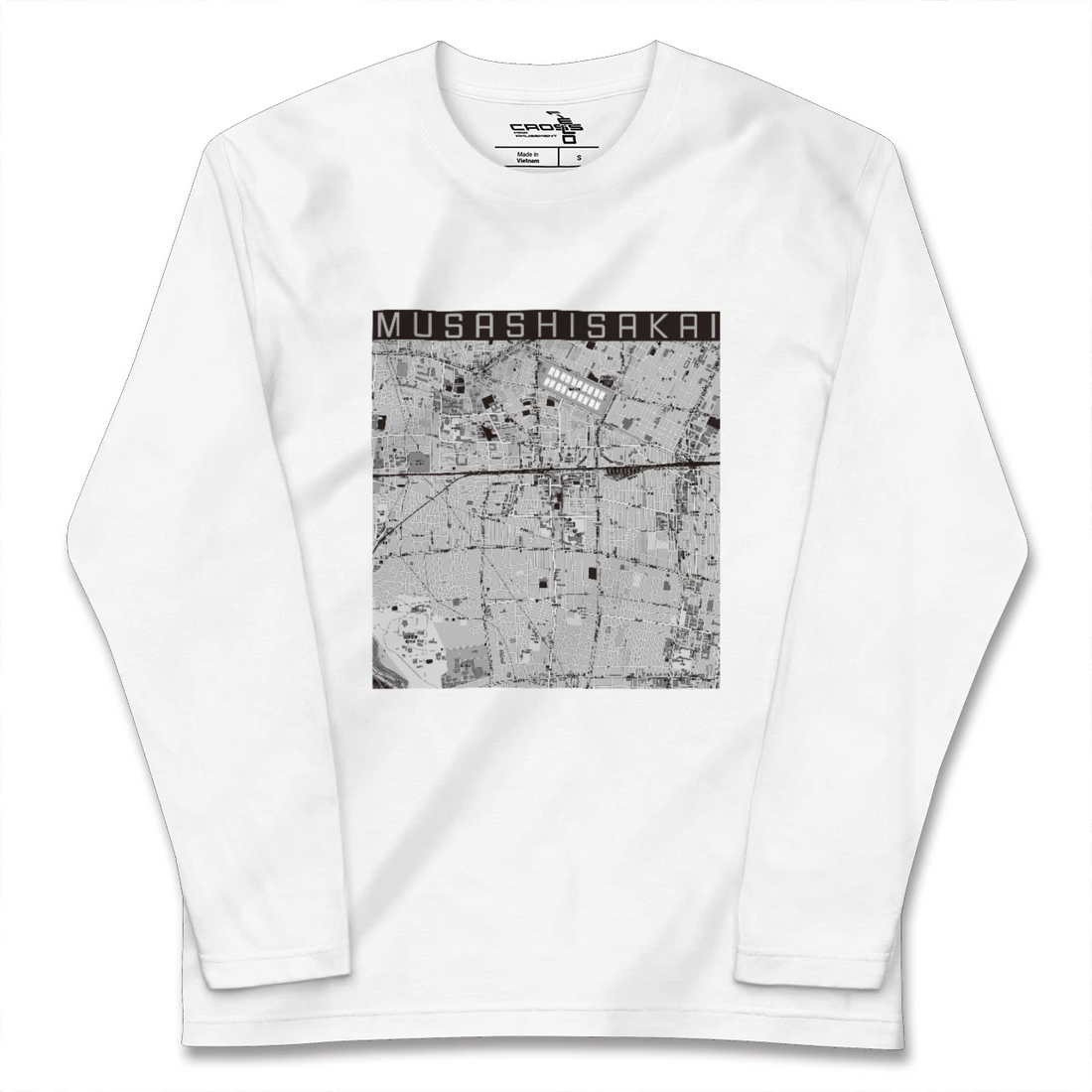 【武蔵境(東京都)】地図柄ロングスリーブTシャツ