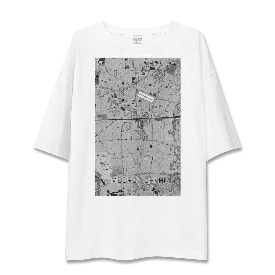 【武蔵境(東京都)】地図柄ビッグシルエットTシャツ