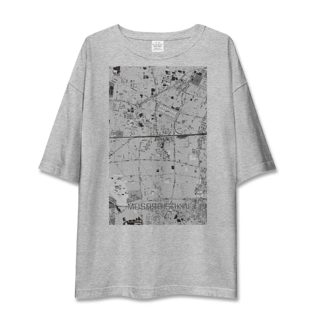 【武蔵境（東京都）】地図柄ビッグシルエットTシャツ