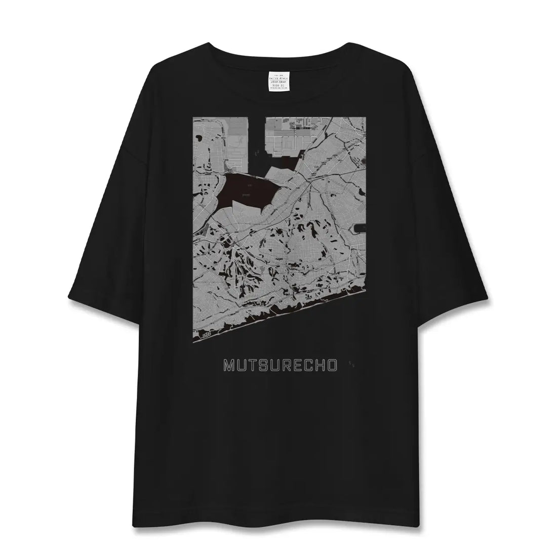 【六連町(愛知県)】地図柄ビッグシルエットTシャツ