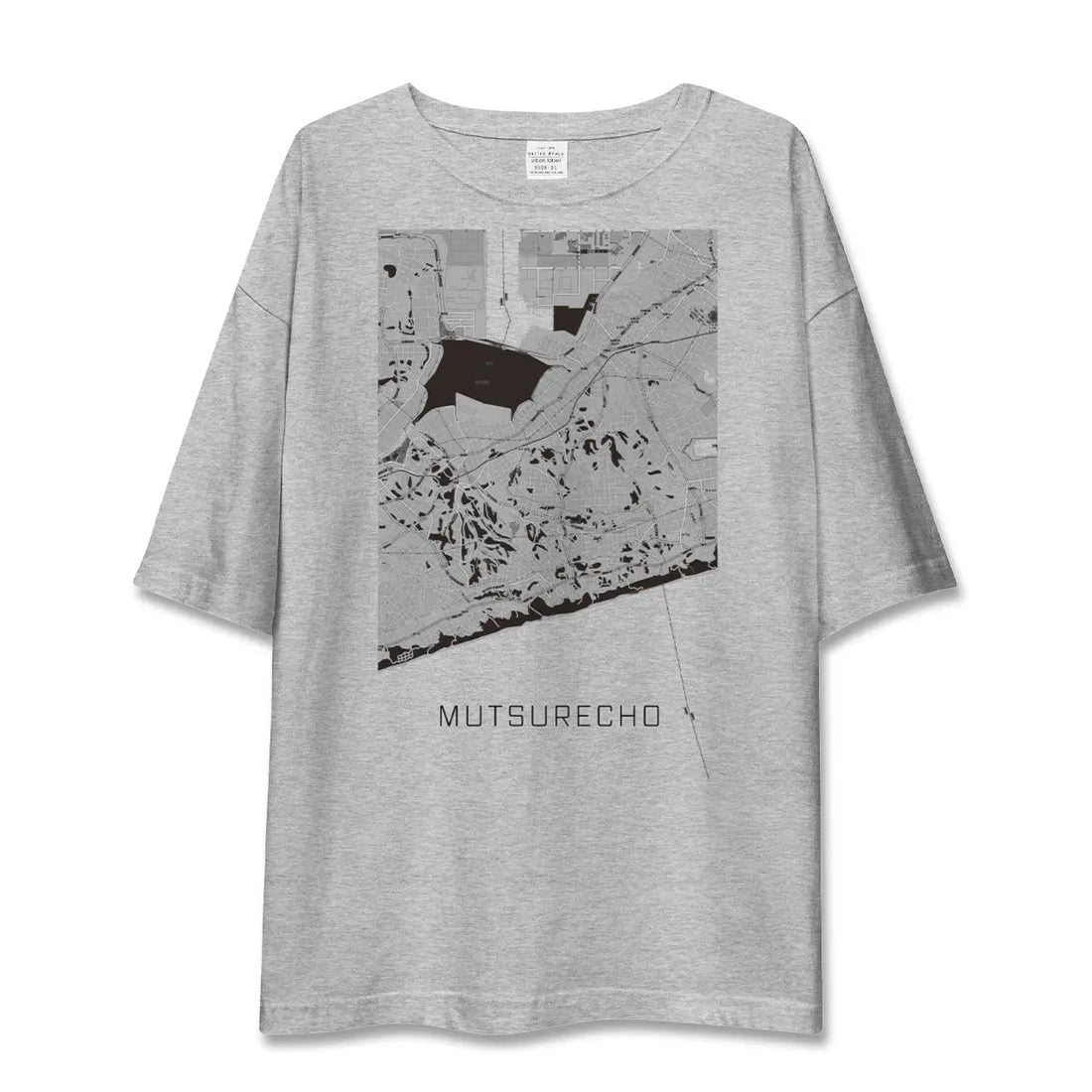 【六連町（愛知県）】地図柄ビッグシルエットTシャツ