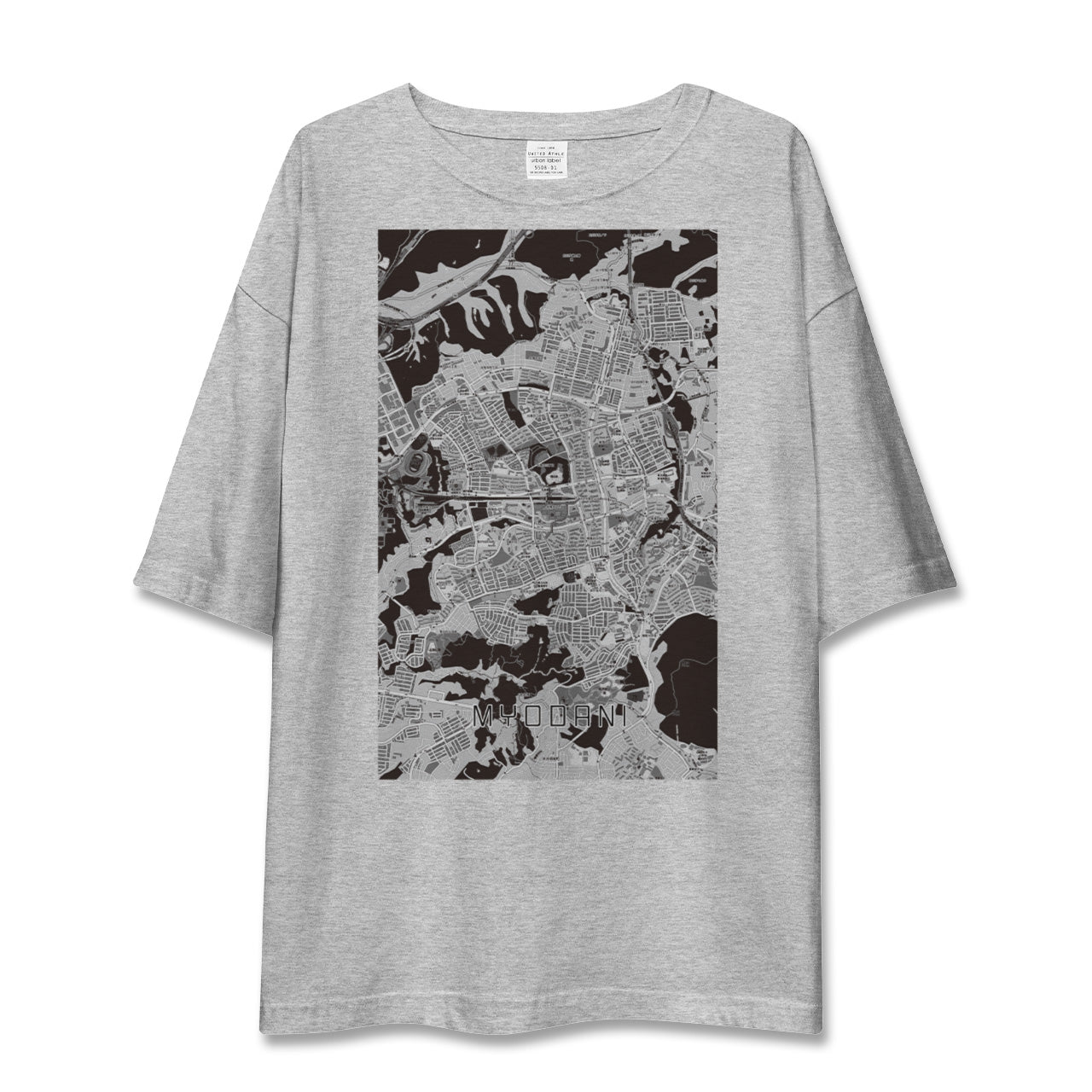 【名谷（兵庫県）】地図柄ビッグシルエットTシャツ