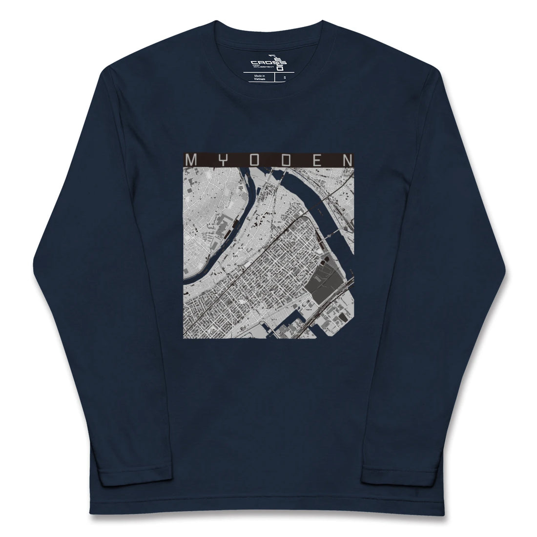 【妙典(千葉県)】地図柄ロングスリーブTシャツ