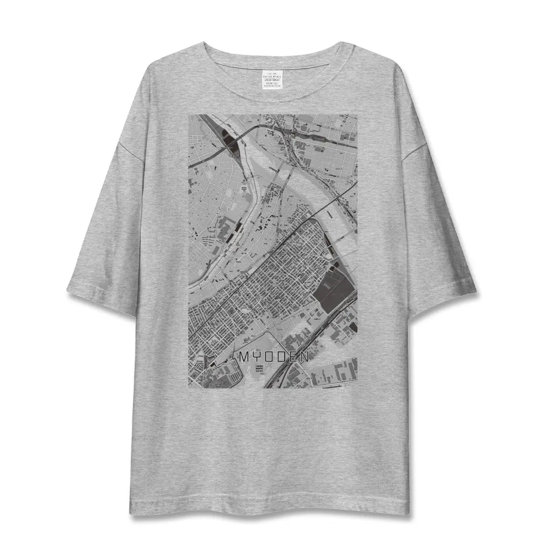 【妙典（千葉県）】地図柄ビッグシルエットTシャツ