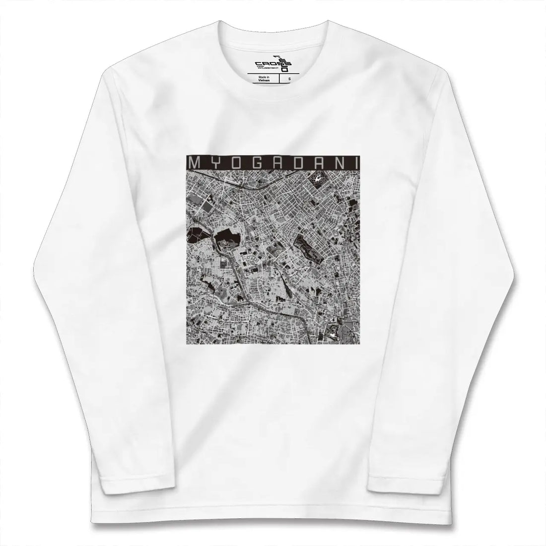 【茗荷谷(東京都)】地図柄ロングスリーブTシャツ