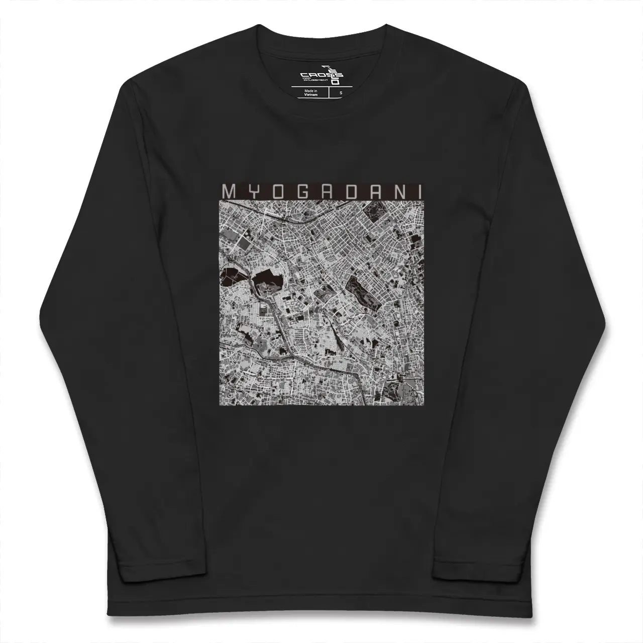 【茗荷谷（東京都）】地図柄ロングスリーブTシャツ