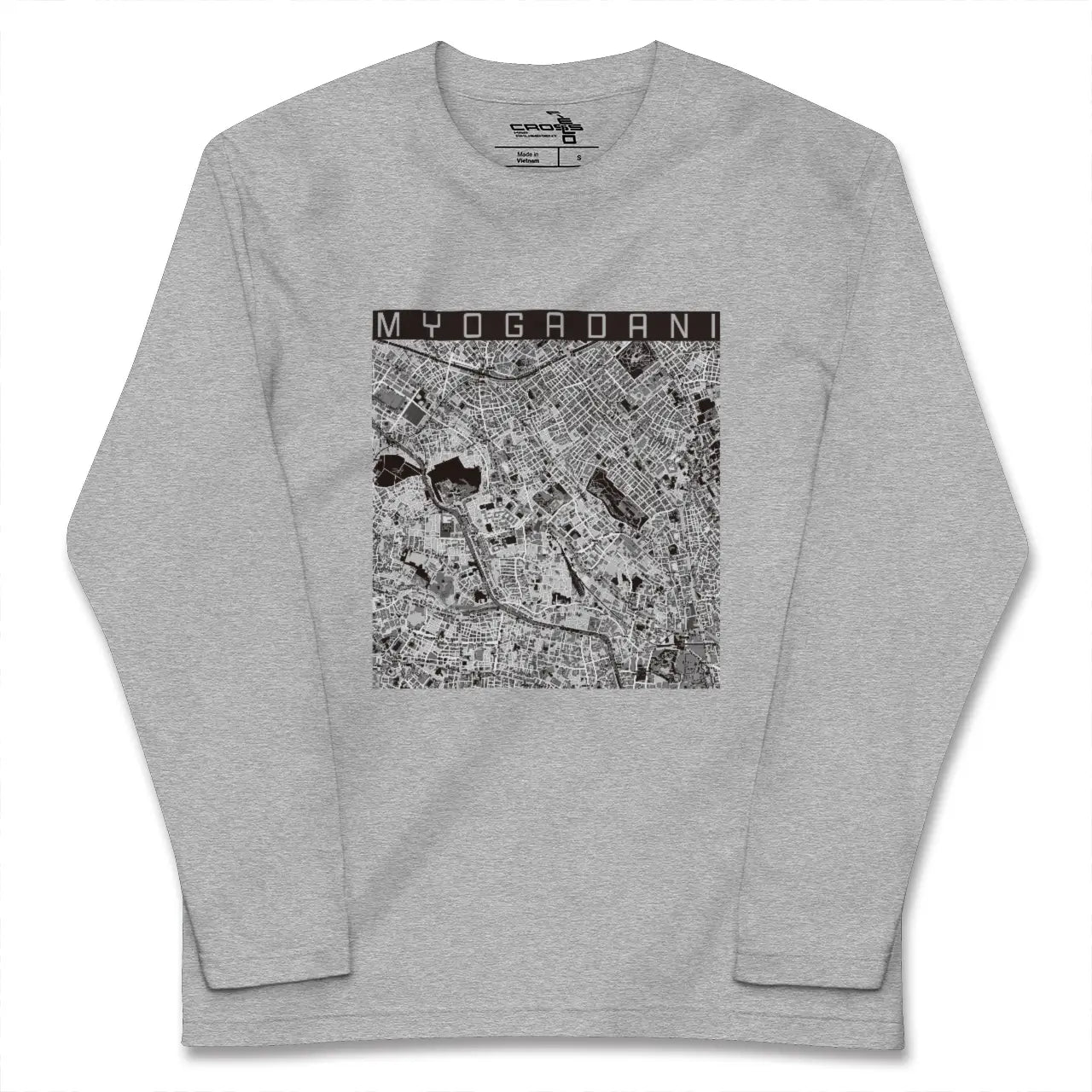【茗荷谷（東京都）】地図柄ロングスリーブTシャツ