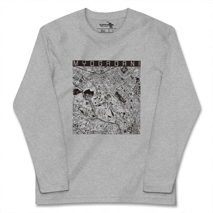 【茗荷谷（東京都）】地図柄ロングスリーブTシャツ