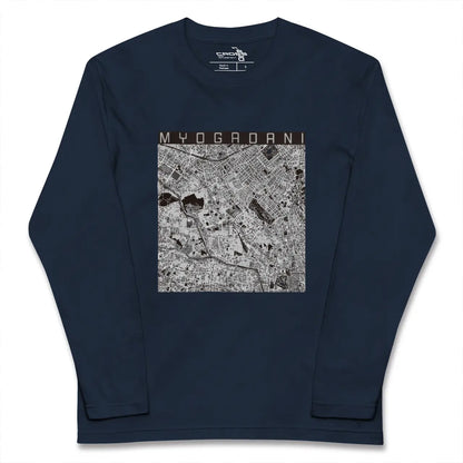 【茗荷谷（東京都）】地図柄ロングスリーブTシャツ