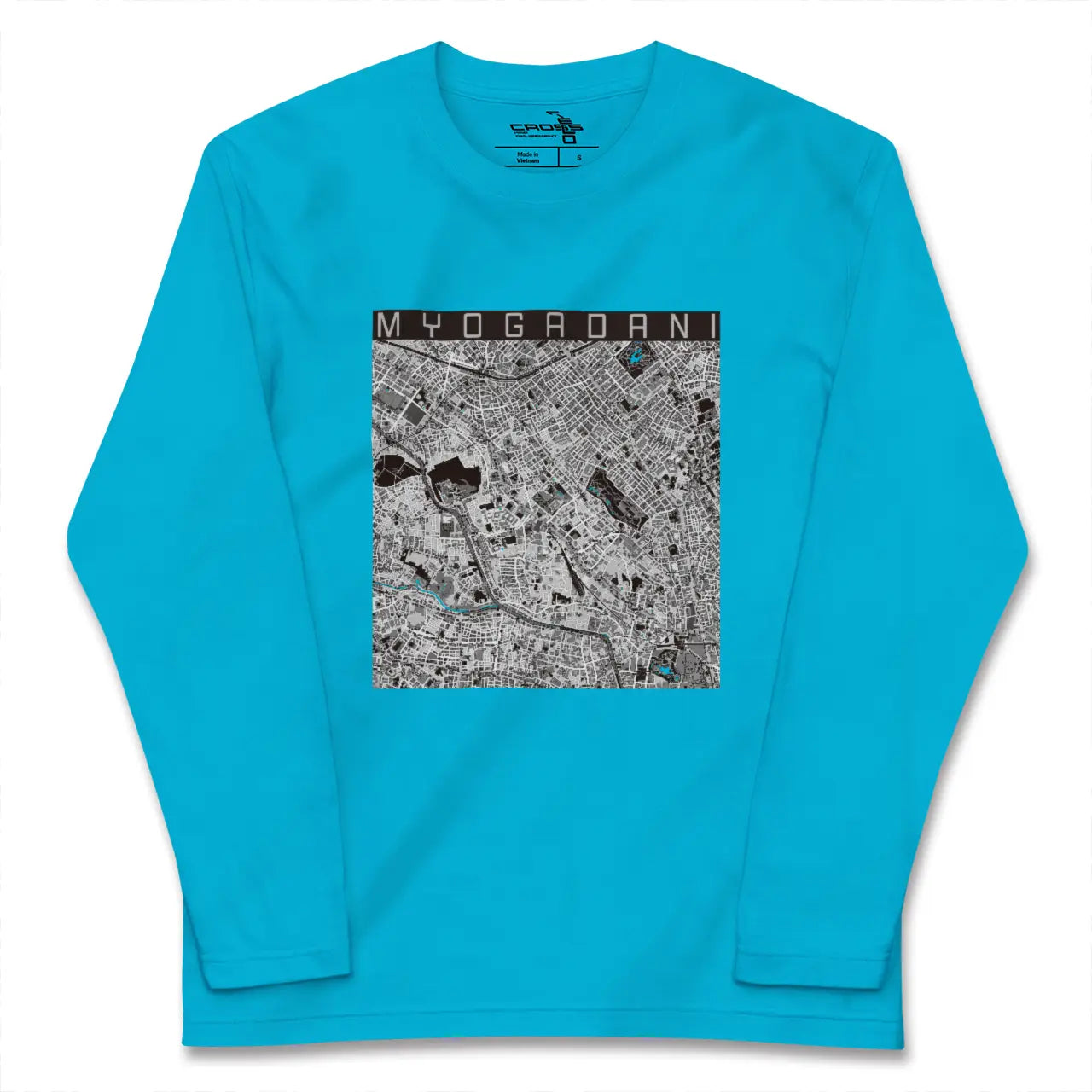 【茗荷谷（東京都）】地図柄ロングスリーブTシャツ