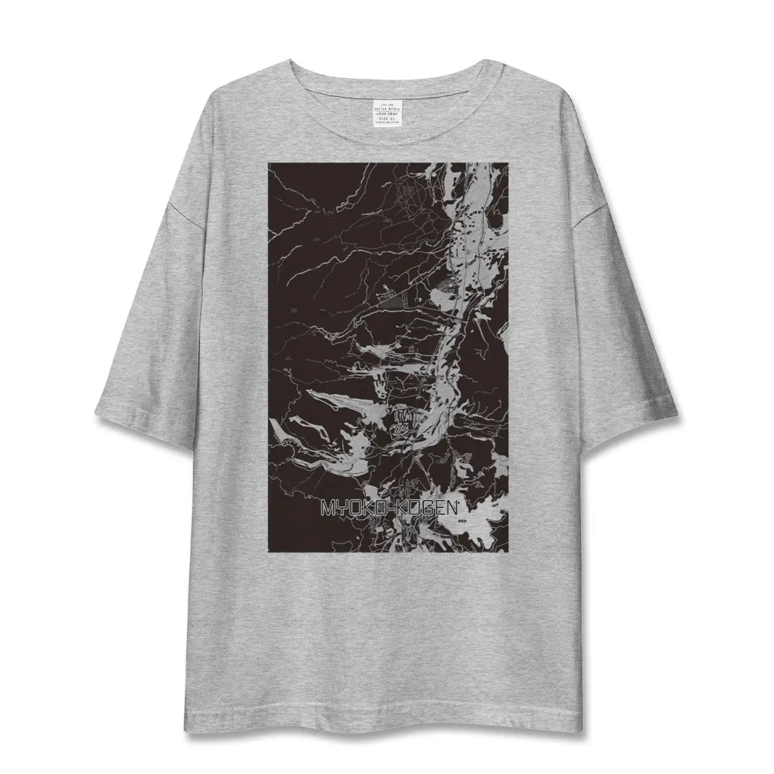 【妙高高原（新潟県）】地図柄ビッグシルエットTシャツ