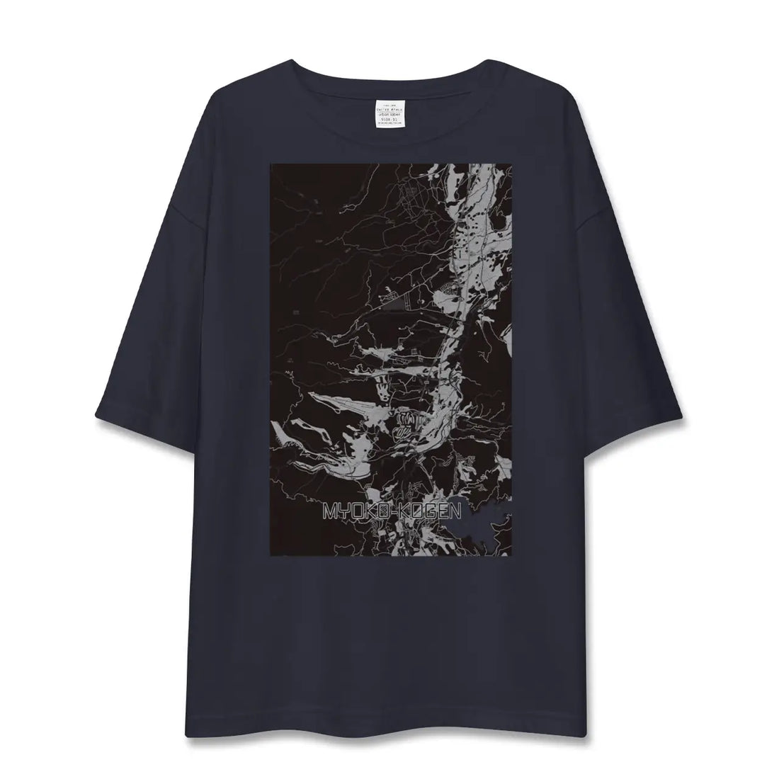 【妙高高原（新潟県）】地図柄ビッグシルエットTシャツ