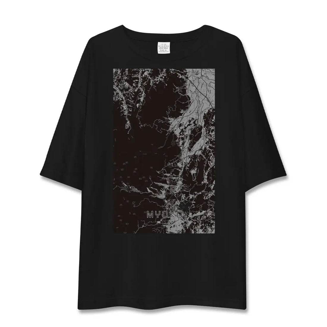 【妙高（新潟県）】地図柄ビッグシルエットTシャツ