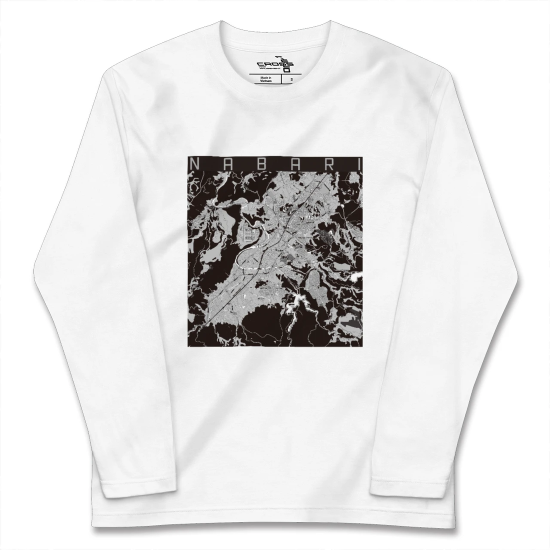 【名張(三重県)】地図柄ロングスリーブTシャツ